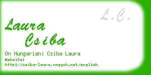 laura csiba business card